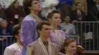 Award Ceremony  1992 Albertville Pairs Free Skate [upl. by Simone]