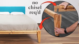 DIY Castle Joint Platform Bed made w 2x4s Buy vs DIY [upl. by Jolene]