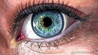 How To Draw a Realistic Eye with Colored Pencils [upl. by Yrailih33]