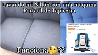 LAVANDO MI SILLÓN MAQUINA HARD INYECCIÓN SUCCION TAPICERIA FUNCIONA vlog lavando HARD 2023 [upl. by O'Neill]