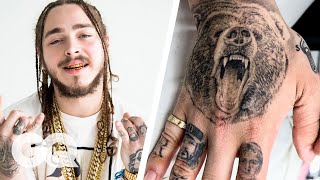 Post Malone Breaks Down His Tattoos  GQ [upl. by Nilknarf]