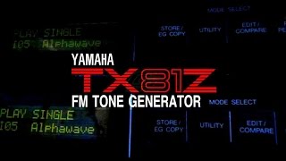 Yamaha TX81Z FM Synthesizer Demo 3 Alpha Wave [upl. by Idmann]