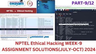 NPTEL ETHICAL HACKING WEEK9 ASSIGNMENT SOLUTION JULYOCT 2024 in Hindi [upl. by Nuhsar47]