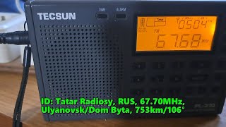 12072024 1448UTC Es OIRT Tatar Radiosy Ulyanovsk RUS 6770MHz 753km [upl. by Llenwad]