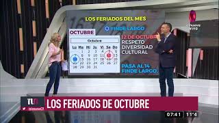 Estos son los feriados de octubre [upl. by Lorelei]