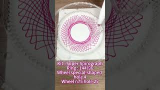 Equipped with turbocharging？spirograph shortstiktokartdrawing satisfying spiroart embroidery [upl. by Prichard]