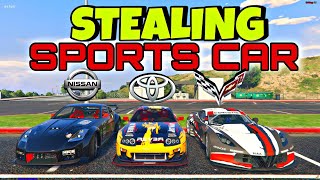 Stealing quotSPORTS CARquot Using Tracker Device in GTA 5 sobrang solid [upl. by Littell]