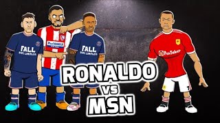 التحدي الاقوى 💪 فريق MSN ضد فريق كريستيانو🔥 [upl. by Rauscher]