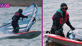 AUF IN DEN KAMPF💥  Windsurfen im Winter [upl. by Greta]