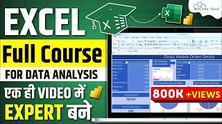 Excel Full Course for Data Analysis with Projects  2 Hours  Excel Tutorial 2024 [upl. by Nnylyak260]