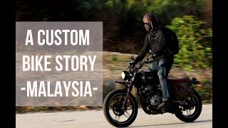 Malaysia Custom Motorcycle  Cinematic Video  Bajaj V15 TrackerCafe Racer [upl. by Therron]