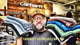 Carhartt ForcevsFresh Clean Threads Have I been getting DUPED [upl. by Aicelaf]