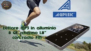 🎬LETTORE MP3►AGPTek Lettore B05IN ALLUMINIO ITA [upl. by Mistrot]