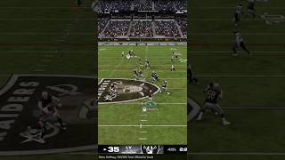 Brock Bowers is left all alone in the middle of the field for a touchdown raiders madden nfl [upl. by Aneetsirk]