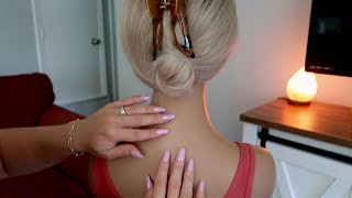 ASMR  Relaxing Back Massage  Back Scratching Back Brushing amp Back Tapping [upl. by Riggs]