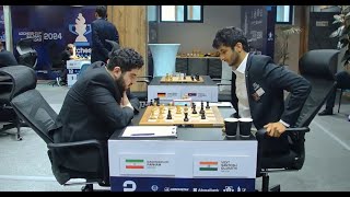 UZChess Cup 2024 Round 9  Parham Maghsoodloo vs Vidit Gujrathi [upl. by Anohsal382]