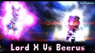 Lord X Vs Beerus  Sprite Animation [upl. by Bokaj]