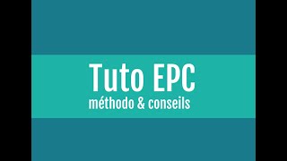 Tuto EPC Anglais [upl. by Jat]