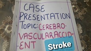 Cerebrovascular accident  STROKE  MSN  bscnursing [upl. by Nelloc]