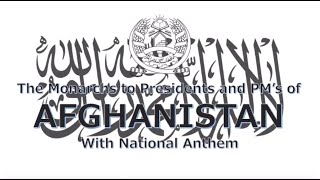 National Anthem of Afghanistan Millī Surūd Presidents and Prime Ministers of Afghanistan 2021 [upl. by Birch]