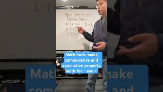 Commutative and associative property can work for subtraction and division mathshorts mathhacks [upl. by Mariande]