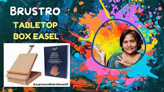 Painting Stand Easel  BRUSTRO Tabletop Box Easel 🎨 REVIEW  FIRSTCRY [upl. by Wons461]