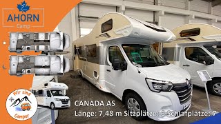 Familien Wohnmobil Ahorn Camp CANADA AS Modell 2022 🍁 [upl. by Aissak398]