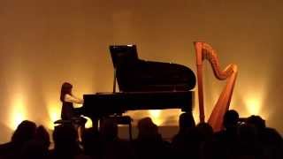 Laetitia Hahn 7y Bach Invention No 8 BWV 779 [upl. by Legin]