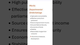 Merits of Departmental Undertakings commercepsc businessstudeis businessorganization [upl. by Erbua]