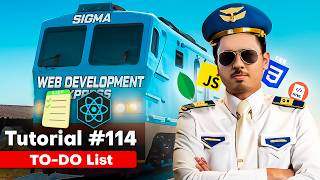 TodoList App using React Tailwind amp React Icons  Sigma Web Development Course  Tutorial 114 [upl. by Ynohtona706]