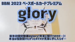 【開封動画】BBM 2023 ベースボールカードプレミアム glory [upl. by Inilahs65]