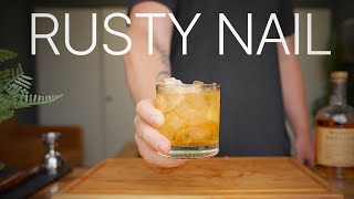 How to Make the Rusty Nail Cocktail  Cocktail Cards [upl. by Kehoe]