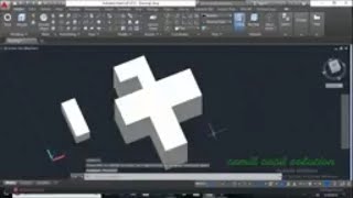 AutoCAD 3D Tutorial Extrude Command Tamil [upl. by Hyatt]