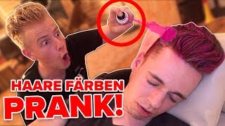 HAARE PINK FÄRBEN PRANK  😱 II RayFox [upl. by Ardyaf]