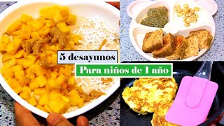 5 IDEAS DE COMIDAS PARA NIÑOS SALUDABLESRECETAS PASO A PASO [upl. by Tennos]