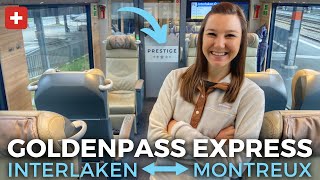 GoldenPass Express Prestige Class Belle Epoque amp VIP  Interlaken–Montreux  Swiss Panoramic Train [upl. by Jordans]