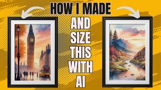 How To Create Digital Wall Art With AI Prepare AI Art As Digital Files For Etsy Printable Wall Art [upl. by Rasec691]