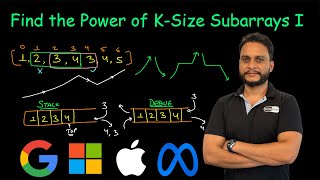 Find the Power of K Size Subarrays I  Leetcode 3254 [upl. by Lynn]