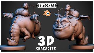 Blender Tutorial Create a Stunning Dragon Rider Character  Advanced Sculpting Techniques [upl. by Purse451]