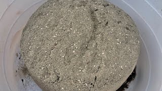 Whole Tub Full Tub Sand Cement Water amp Dry Crumbling [upl. by Zealand]