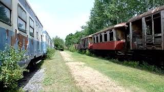 Eisenbahnmuseum Strasshof Abgestellte Wagen Juli 2024 [upl. by Nisay]