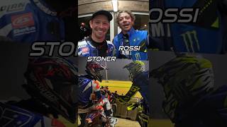 VIDEO OF THE YEAR Valentino Rossi and Casey Stoner Ride Together with Flat Track Bike in MotoRanch [upl. by Albers613]