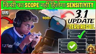 31 UPDATE🎯ZERO RECOIL🔥SENSITIVITY📱BGMI⁉️31 LASER SPRAY SENSITIVITY GYRO NO GYRO BEST SENSITIVITY [upl. by Jacinthe]