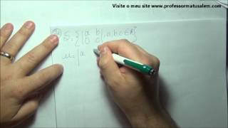 Álgebra Linear  2  4  subespaço vetorial  exercício resolvido 11 [upl. by Schiffman997]