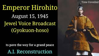 Emperor Hirohito Surrender Broadcast  In English AI Reconstruction [upl. by Mckee]