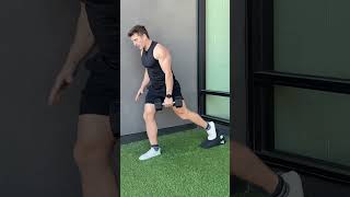 Rear Foot Elevated Contralateral DB Split Squat low elevation [upl. by Ecined]