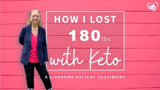 Keto for lipoedema 180 lbs 81 kg weight loss client of Megan Pfeffer Clinical Nutritionist [upl. by Yotal]