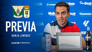 📹🎙️ Rueda de prensa de Borja Jiménez previa al LeganésRealOviedo [upl. by Ellehsar]