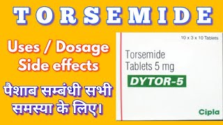 Torsemide tablet  Dytor tablet  Dytor 10 mg tablet uses warnings side effects [upl. by Kozloski]