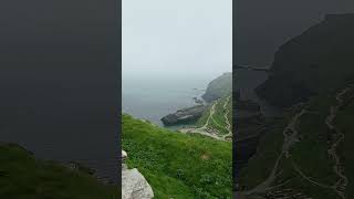 Breathtaking Coastal Vistas from Tintagel Castle Discover Scenic Masterpiece Cornwall UK shorts [upl. by Nyliret]